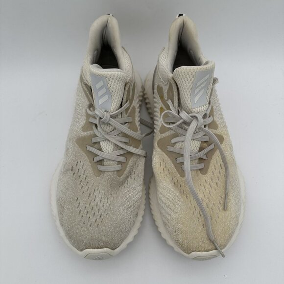Adidas Alphabounce Mens Size 10.5 White Running Shoes ID AQ0572 - Picture 6 of 9